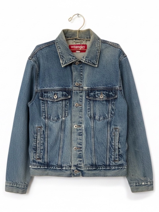 Wrangler Other - Vintage Wrangler Denim Jacket Trucker Distressed Faded Western Workwear
